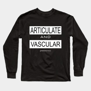 ARTICULATE + VASCULAR | White Ink Long Sleeve T-Shirt